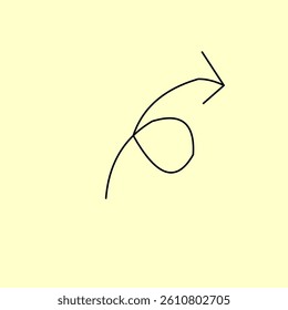illustration of instructions curving to the right