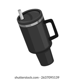 Illustration of an Insulated Tumbler Vector