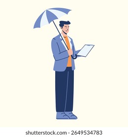 Illustration eines Versicherungsvermittlers Grundlagen