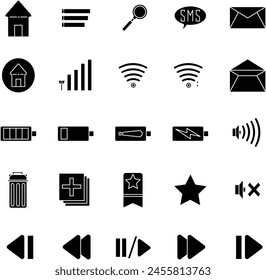 Illustration Interface Icon in Solid Style