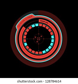 Illustration of an Interface radar - alarm mode