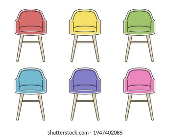 Illustration of an interior chair.