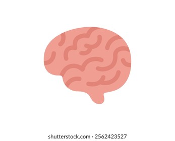 Illustration of internal organs brain icon.
