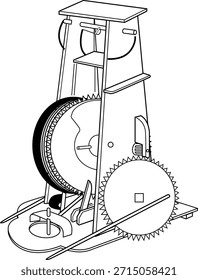 Una ilustración de la estructura interna de una muñeca que lleva té.