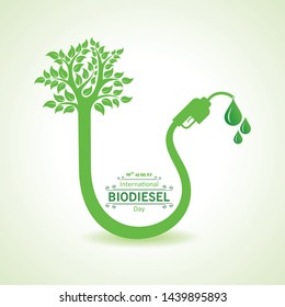 Illustration of International Biodiesel Day Greeting for Eco Environment - 10 August