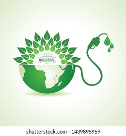 Illustration of International Biodiesel Day Greeting for Eco Environment - 10 August