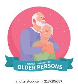 illustration international day of older persons vector design