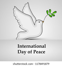 illustration of International Day of Peace 
 Background