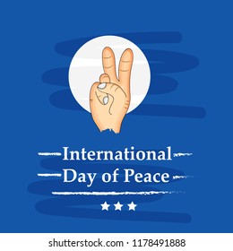 illustration of International Day of Peace 
 Background