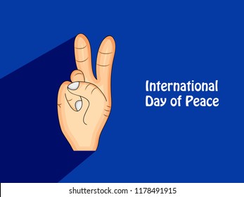 illustration of International Day of Peace 
 Background