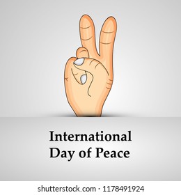 illustration of International Day of Peace 
 Background