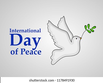 illustration of International Day of Peace 
 Background