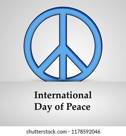 illustration of International Day of Peace 
 Background