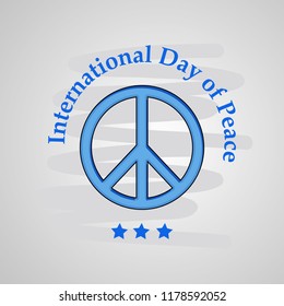 illustration of International Day of Peace 
 Background