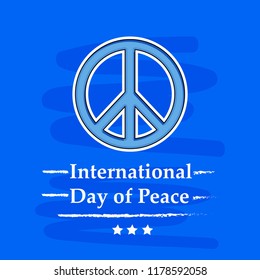 illustration of International Day of Peace 
 Background