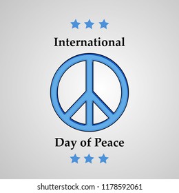 illustration of International Day of Peace 
 Background