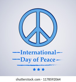 illustration of International Day of Peace 
 Background