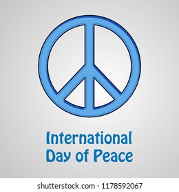 illustration of International Day of Peace 
 Background