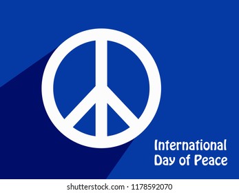 illustration of International Day of Peace 
 Background