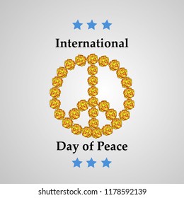 illustration of International Day of Peace 
 Background