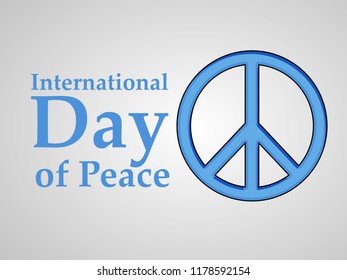 illustration of International Day of Peace 
 Background