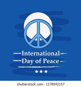 illustration of International Day of Peace 
 Background