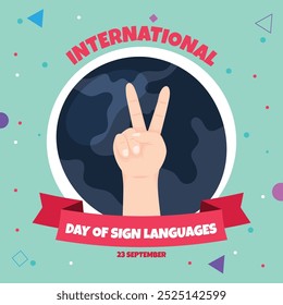 illustration for international day of sign languages