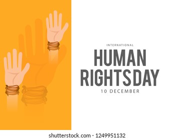 Illustration Of International Human Rights Day Background.