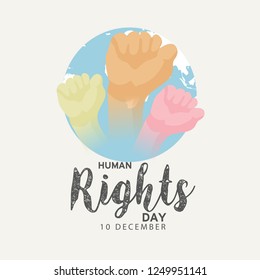 Illustration Of International Human Rights Day Background.