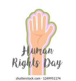 Illustration Of International Human Rights Day Background.