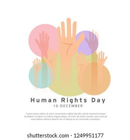 Illustration Of International Human Rights Day Background.