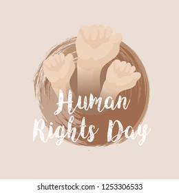 Illustration Of International Human Rights Day Background.
