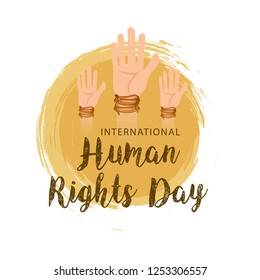 Illustration Of International Human Rights Day Background.