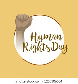 Illustration Of International Human Rights Day Background.