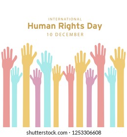 Illustration Of International Human Rights Day Background.