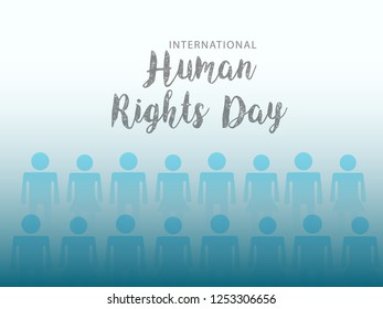 Illustration Of International Human Rights Day Background.