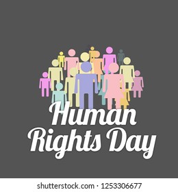 Illustration Of International Human Rights Day Background.