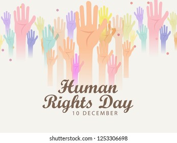 Illustration Of International Human Rights Day Background.