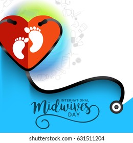 Illustration Of International Midwives Day.