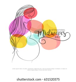 Illustration Of International Midwives Day.