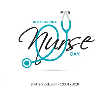 Illustration Of International Nurse Day Background.