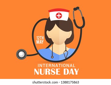 Illustration Of International Nurse Day Background.