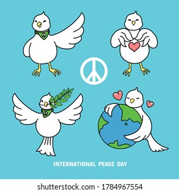 Illustration for International Peace Day.