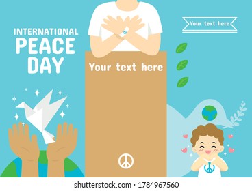 Illustration for International Peace Day.