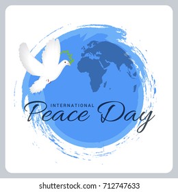 Illustration Of International Peace Day,Poster Or Banner Template Design