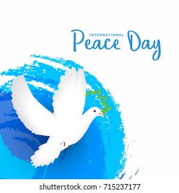 Illustration Of International Peace Day,Poster Or Banner Template Design.