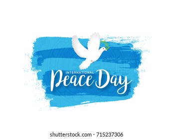 Illustration Of International Peace Day,Poster Or Banner Template Design.