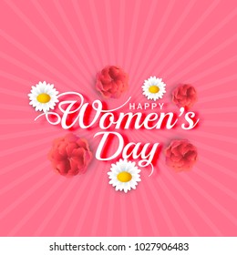 
Illustration Of International Women's Day Card Background.