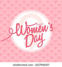
Illustration Of International Women's Day Card Background.