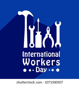 Illustration of International Worker's Day background